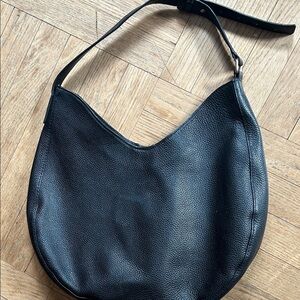 Banana Republic Sleek Black Hobo Bag